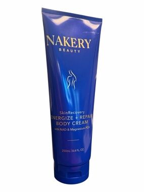 Nakery Beauty Energize + Repair Body Cream NAD Magnesium NEW Sealed